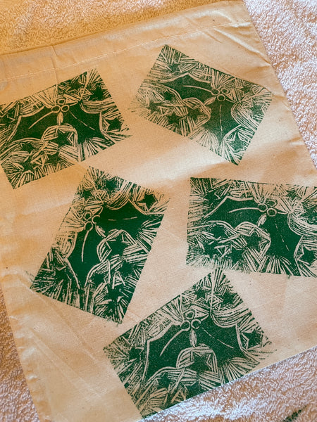 Linocut Linen Table Runner Printing (Hopeman) Saturday 29th November 2025