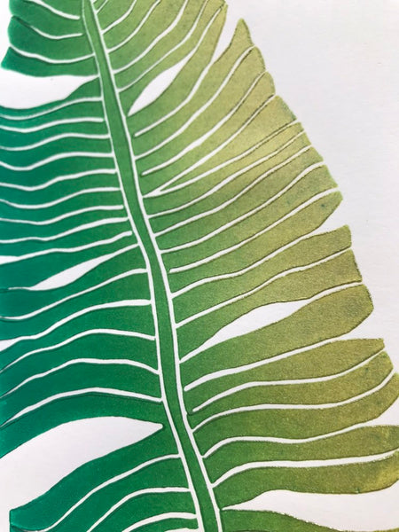 Banana leaf print