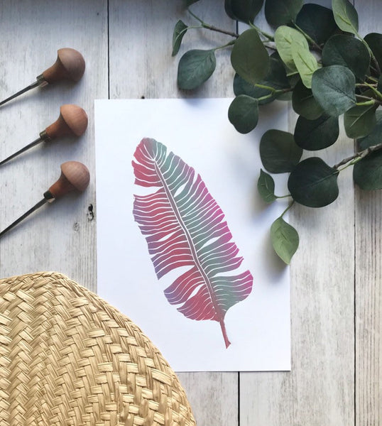 Banana leaf print