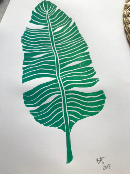 Banana leaf print