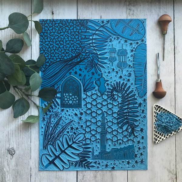 Arabian  Nights print 49 x 52cm