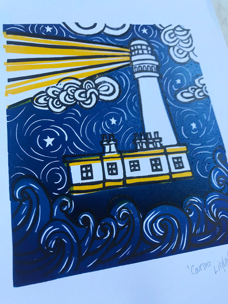 Covesea Lighthouse print 21 x 29cm