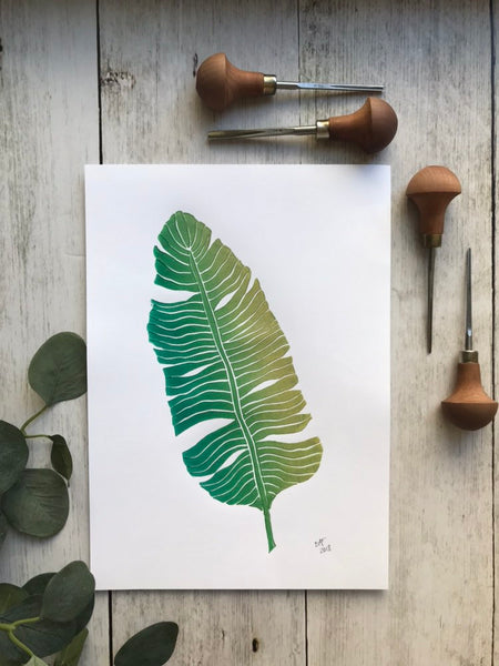 Banana leaf print