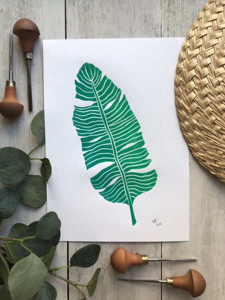 Banana leaf print