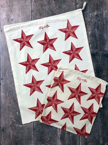 Large Star Cotton Bags