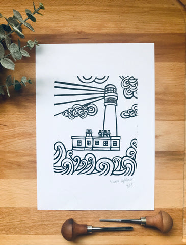 Covesea Lighthouse Monochrome Edition 21 x 29cm